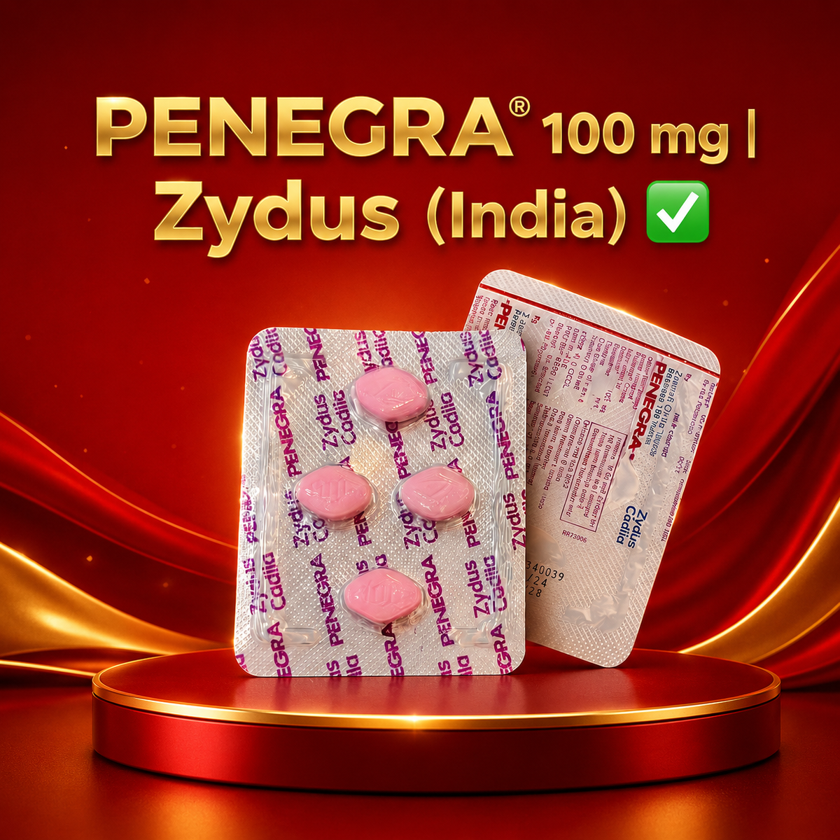Penegra Tablets | Sildenafil Citrate | For Erectile Dysfunction (ED) in Adult Men
